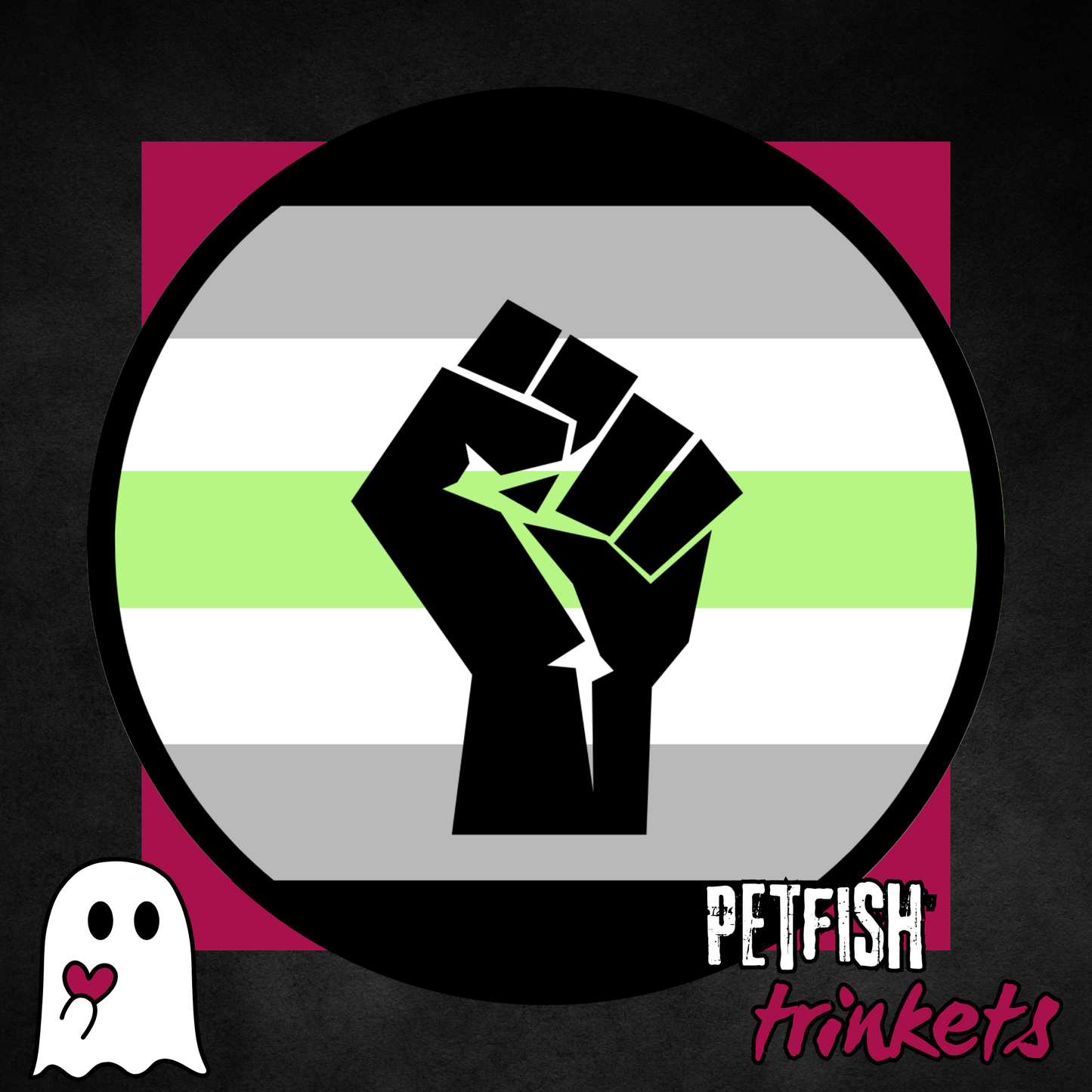 Agender Solidarity Pride 1.75in Button