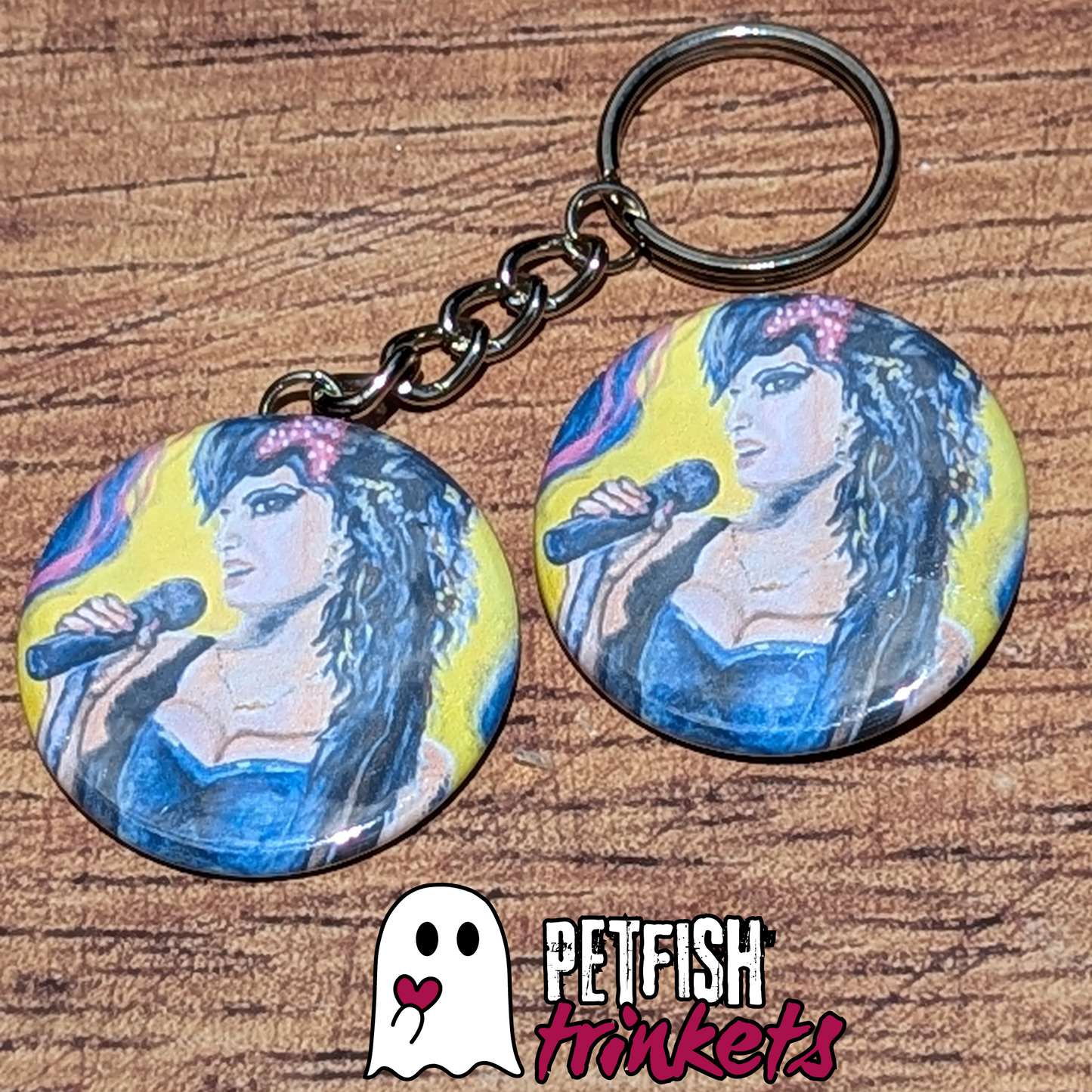 Amy Winehouse Painting 1.75in Buttons