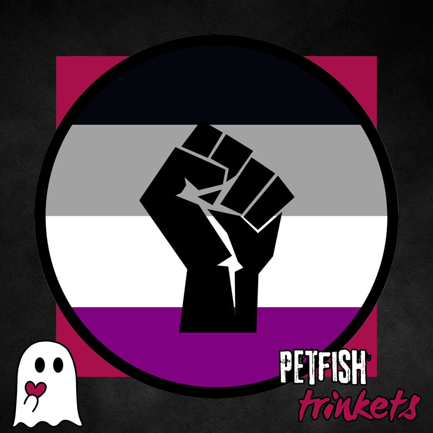 Asexual Solidarity Pride 1.75in Button