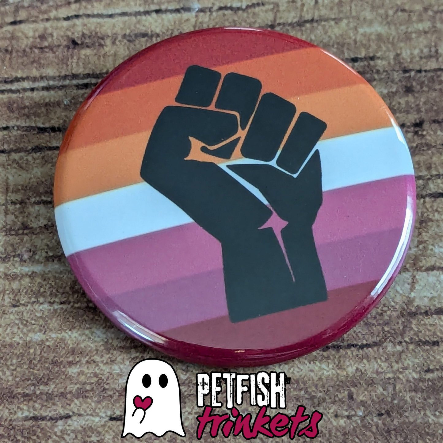Lesbian Pride Solidarity Flag 1.75in Buttons