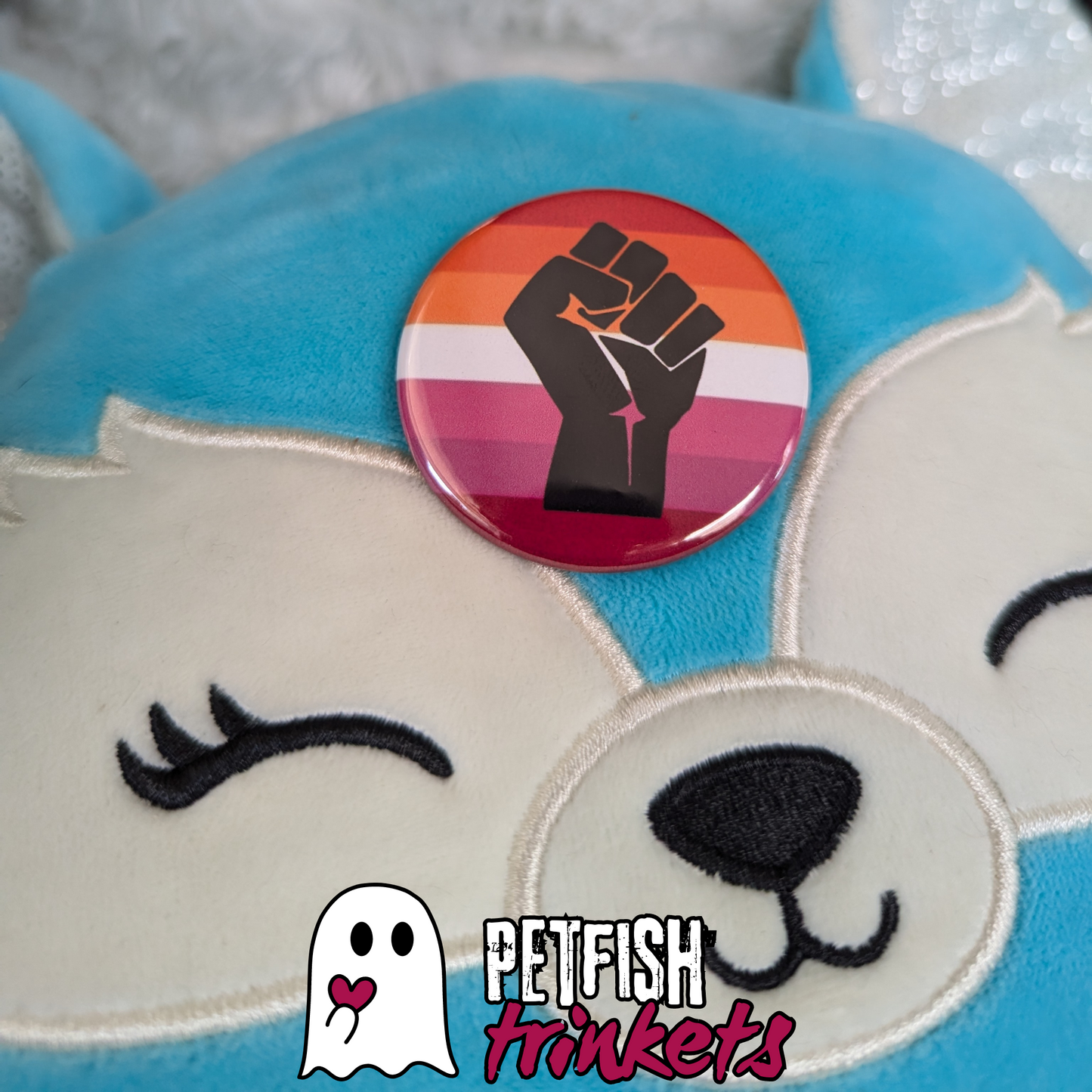 Lesbian Pride Solidarity Flag 1.75in Buttons
