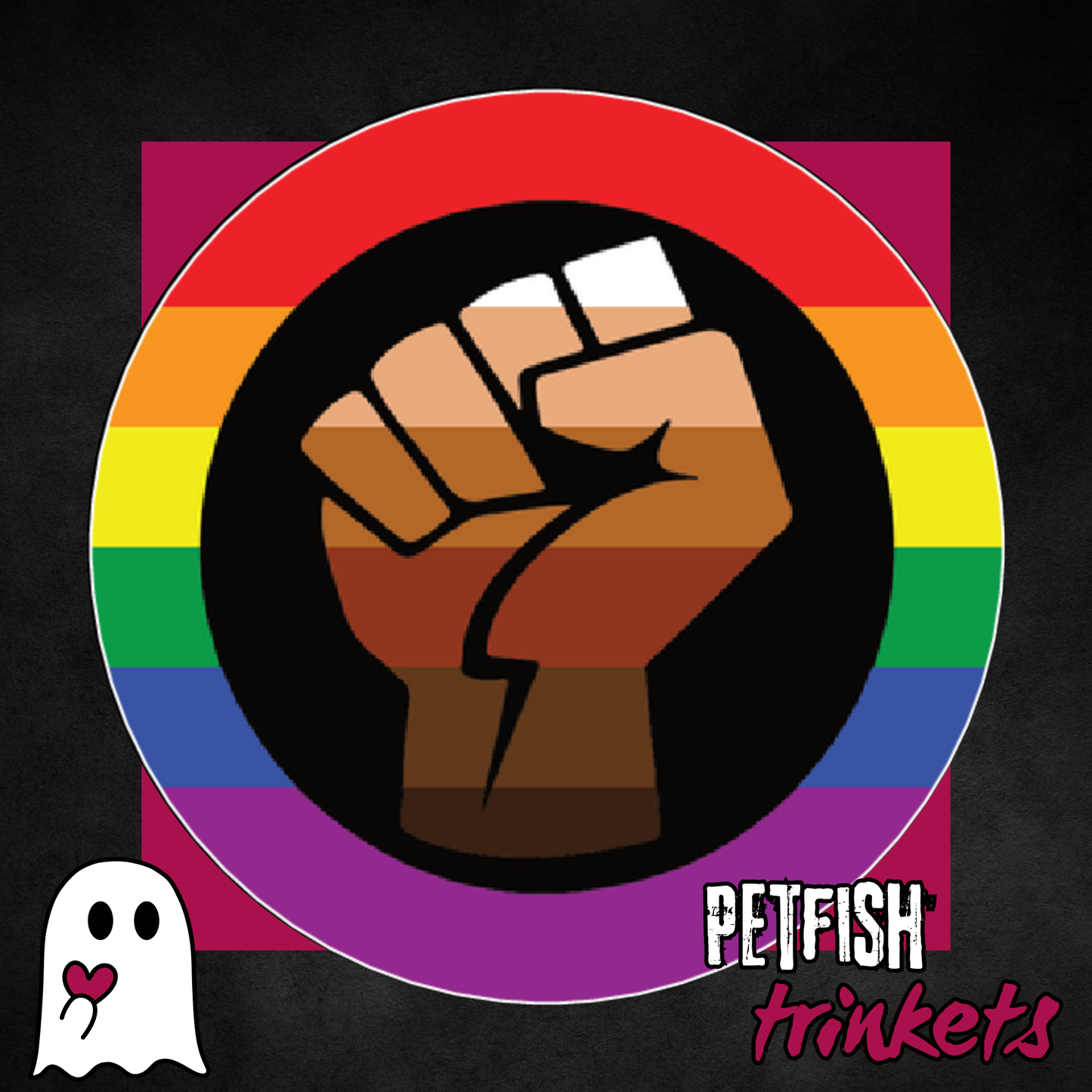 Rainbow BLM 1.75in Buttons