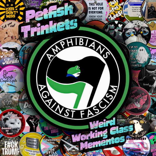 Amphibians Against Fascism 1.75in Buttons