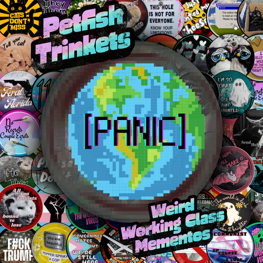 Earth Panic 1.75" Buttons