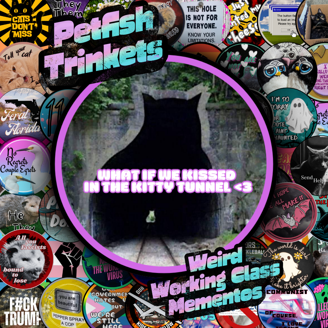 Kitty Tunnel Meme 1.75in Buttons