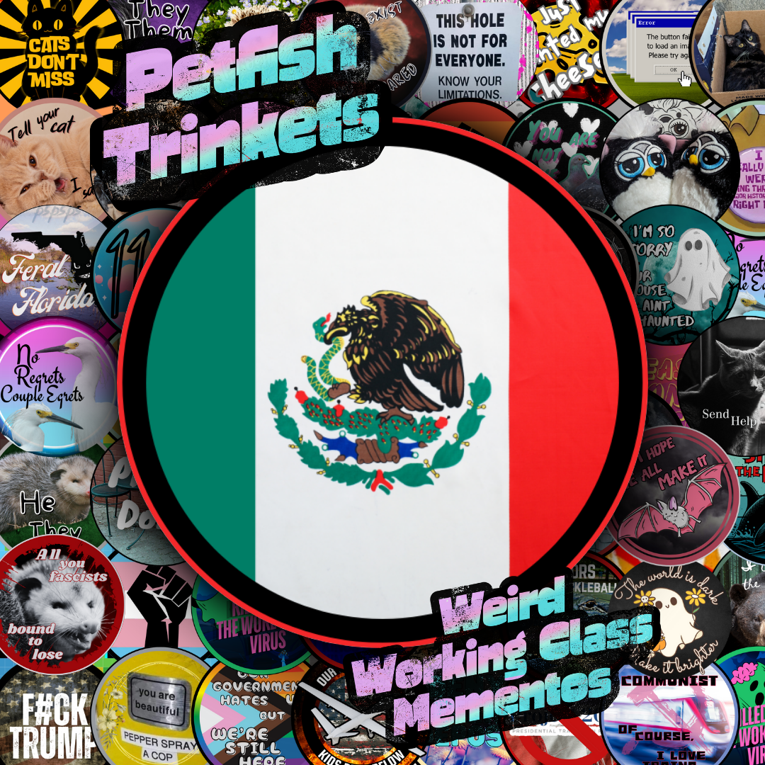 Mexican Flag 1.75in Buttons