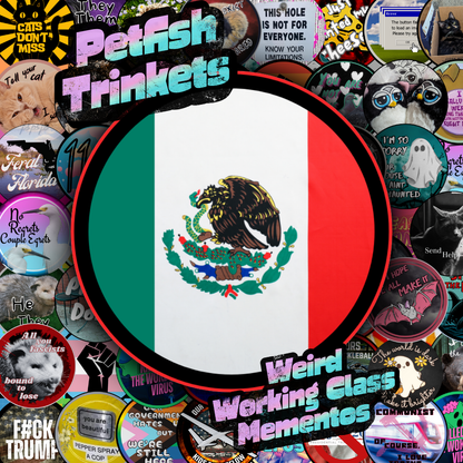 Mexican Flag 1.75in Buttons