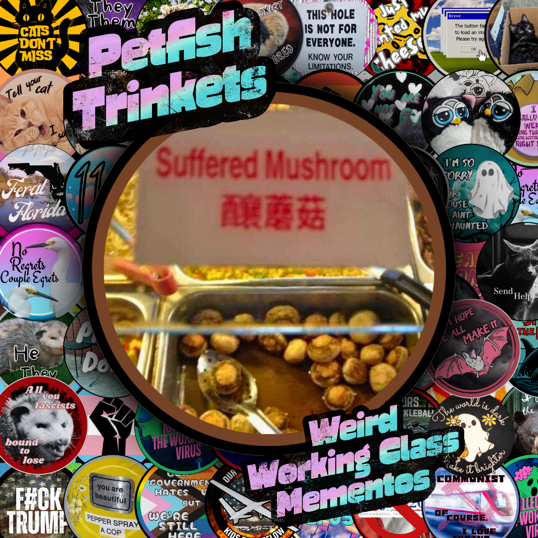 Suffered Mushroom 1.75in Buttons